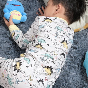泰迪博士男童内衣套装纯棉儿童秋衣秋裤小童中大童恐龙小男孩睡衣