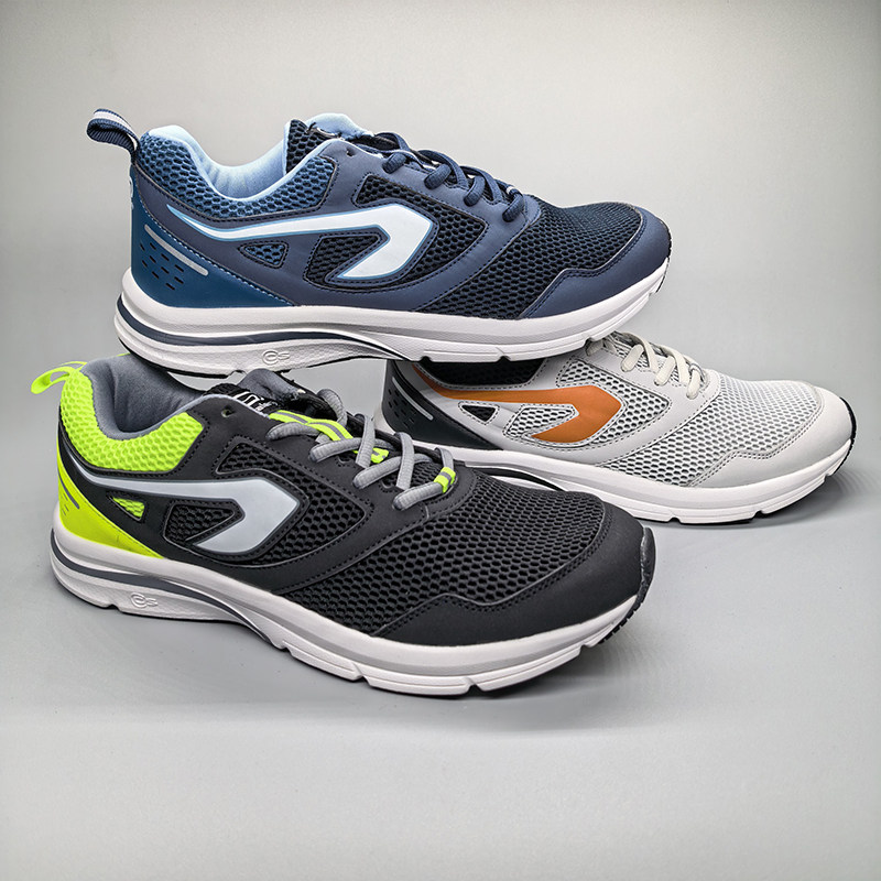 外贸迪家kalenji运动鞋男跑步鞋网布轻便透气防滑舒适系带运动风