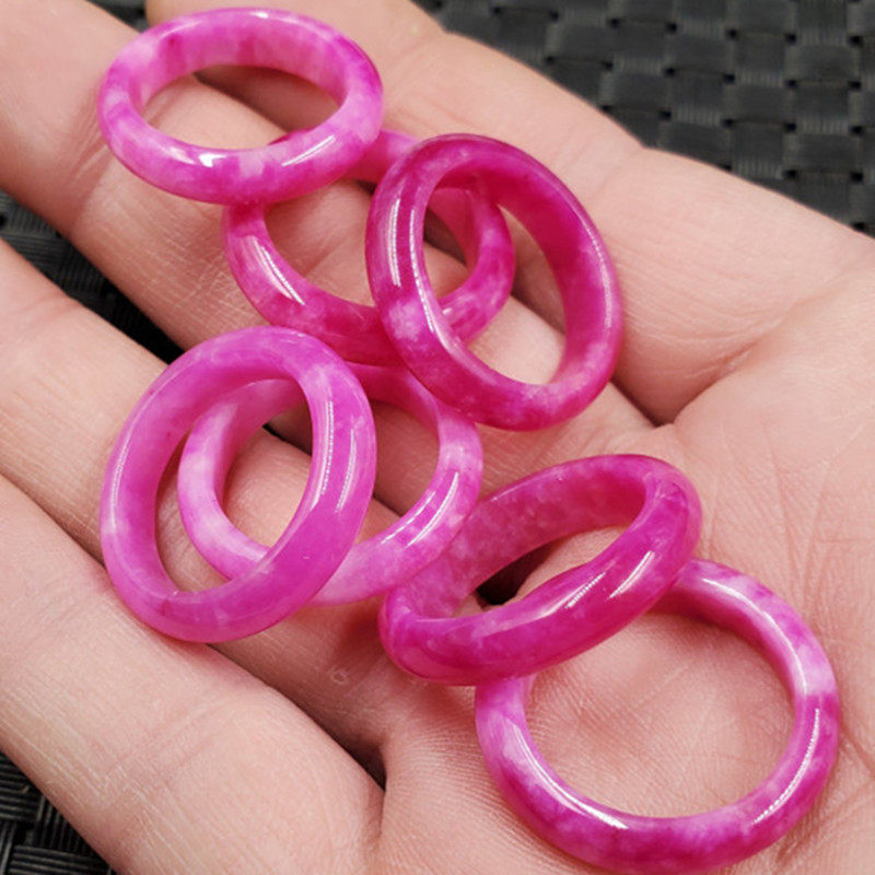 玉石戒指桃花玉戒指粉色石英岩玉戒指玉戒指饰品指环小号戒指,珠宝/钻石/翡翠,手饰,淘宝优惠券,粉丝福利购,淘宝优惠卷