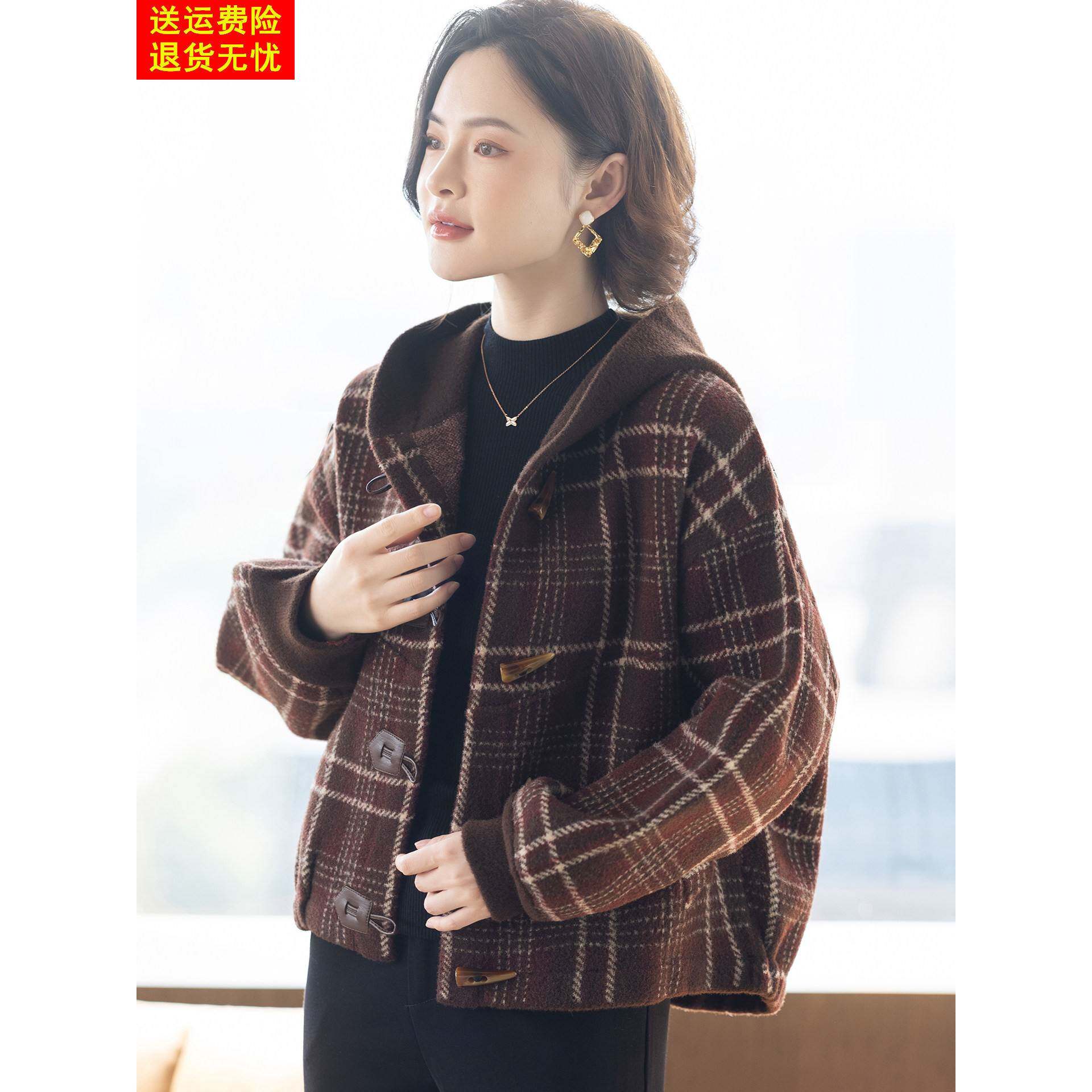 外套女中年妈妈显年轻时尚秋冬洋气休闲夹克中老年妇女秋装上衣服