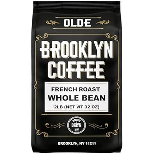 BROOKLYN COFFEE Whole Bean, French Dark Roast (2lb) Silky