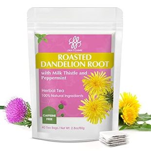 Premium Roasted Dandelion Root Tea with Milk Thistle and