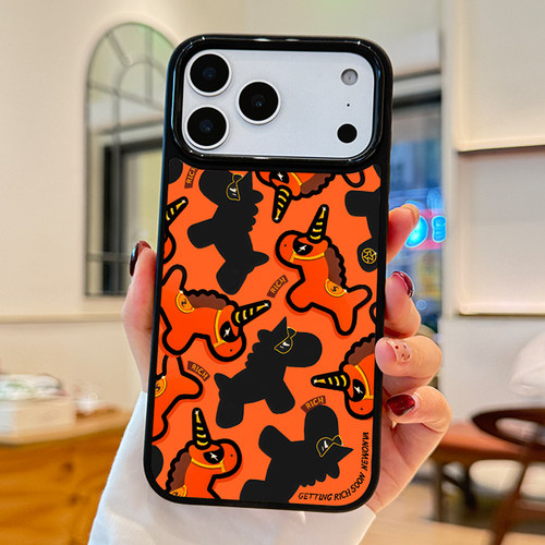 马年限定iPhone17promax磁吸手机壳16适用于苹果15pro红色14plus新年黑橙小马卡通13promax华为mate80保护壳