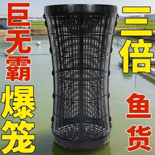 新型捕捉鱼笼大型黄鳝鱼虾网泥鳅塑料鱼篓沉底倒须只进不出超大号