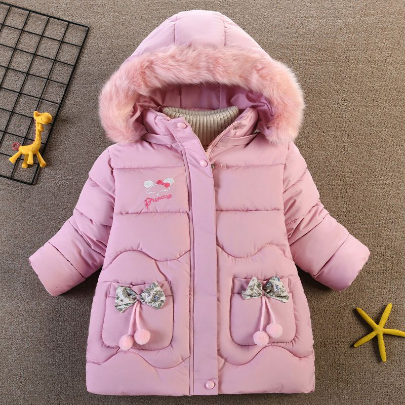 女童冬装棉袄外套爆款新版中小儿童韩版修身加厚保暖洋气女孩外套