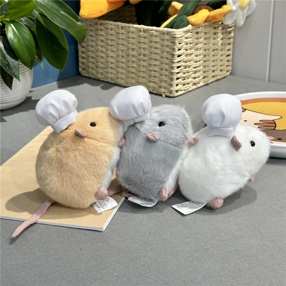 萌宠花枝鼠公仔玩偶仿真大老鼠毛绒玩具可爱老鼠抱枕捏捏生日礼物