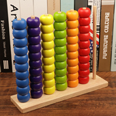 益智区玩具小班串珠儿童颜色分类逻辑思维训练幼儿园蒙氏早教教具