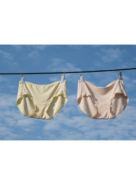 远家莫代尔桑蚕丝内裤薄款舒适透气抗菌裸感柔软三角裤新W-615限