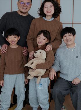 远家A类baby羊绒SuperCashmere羊绒衫圆领毛衣亲子情侣Y-349 限