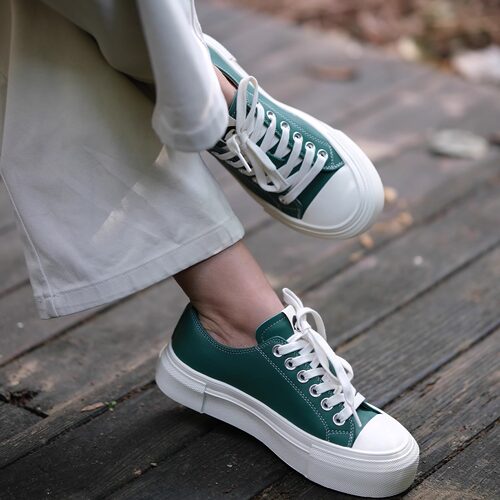 远家牛皮厚底板鞋百搭复古