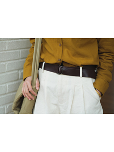 远家双面羊皮双D字扣复古简约宽皮带软腰带四季可用H-193限量