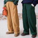 远家纯棉灯芯绒摇粒绒二合一直筒裤加绒加厚百搭裤子冬新HL5991限