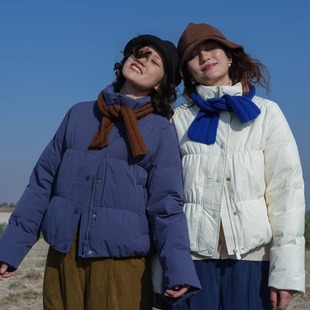 远家90白鸭绒羽绒服温暖休闲百搭短款 687限 立领小个子轻盈外套W