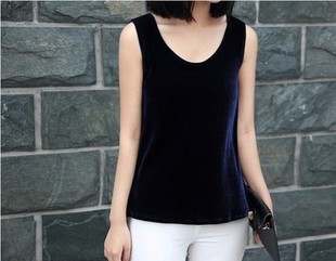 吊带背心女打底衫 金丝绒小背心显瘦秋装 内搭修身 无袖 内搭 大码 夏季