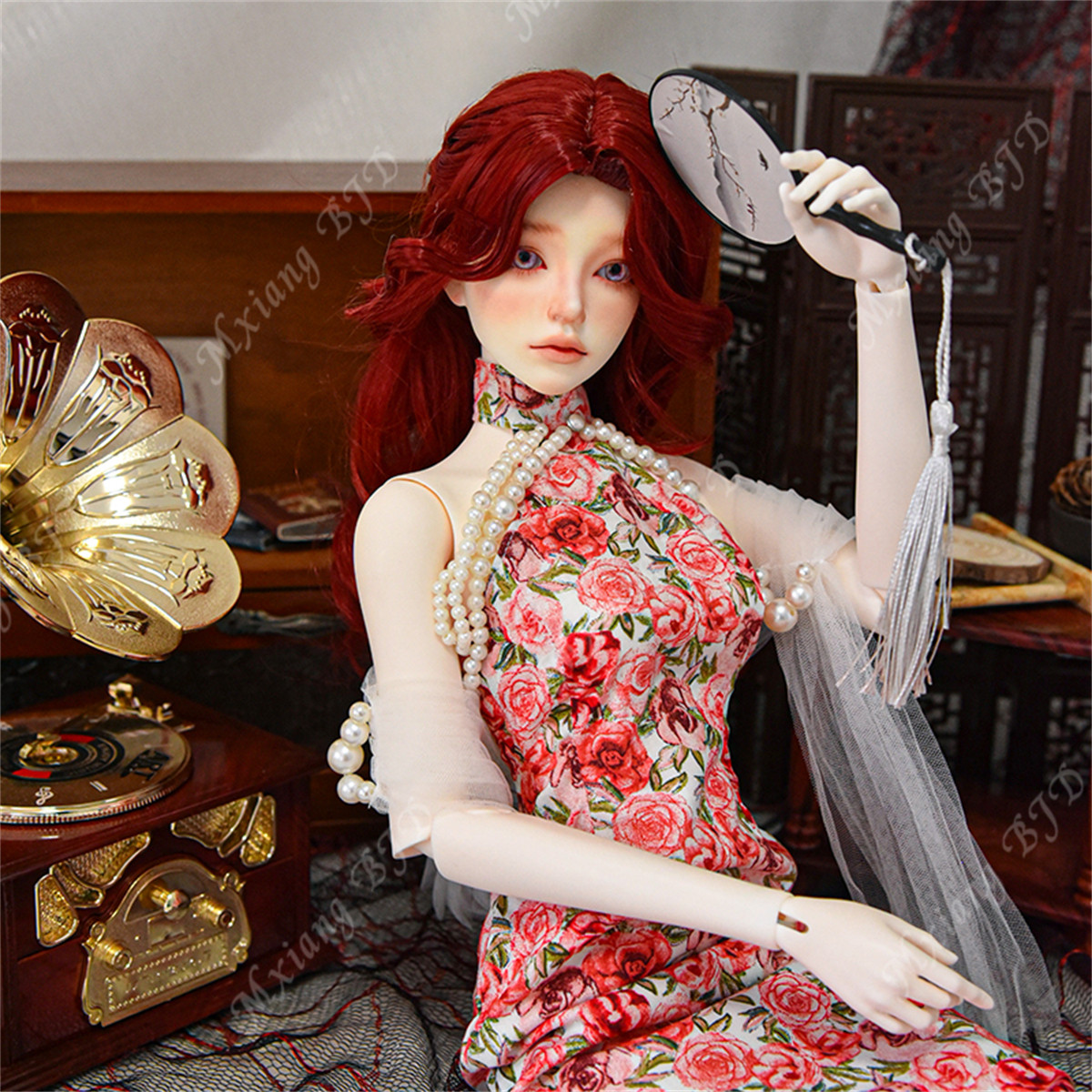 Mxiang BJD 树脂娃娃SD玛丽3分女娃三分化妆古典风素体关节人偶