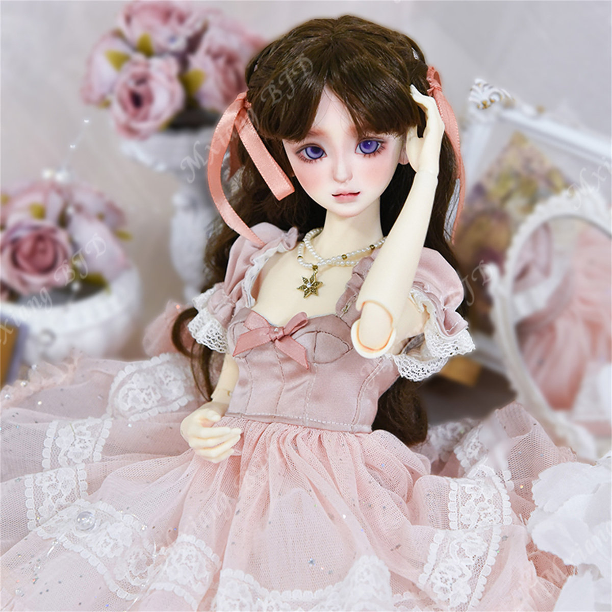 Mxiang BJD 4分莉雪女娃BJD树脂礼品diy自由搭配玩偶潮玩化妆