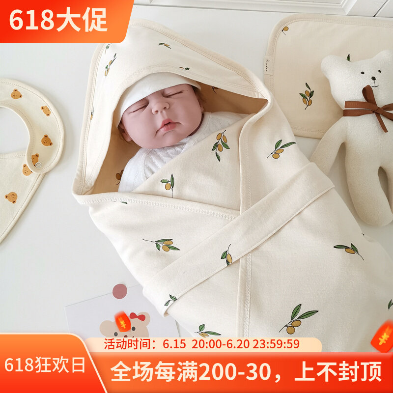 A类针织纯棉 新生儿抱被春夏款婴儿产房包单包裹布包被初生儿包单,婴童用品,婴童抱被/抱毯,淘宝优惠券,粉丝福利购,淘宝优惠卷