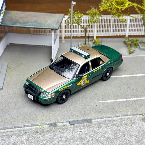 现货 Rollin 1:64 福特CV 维多利亚 NHSP 新罕布什尔州警K-9 车模