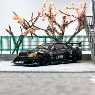 CM Model1:64日产GTR ER34超级剪影电镀钨钢#5 送轮毂合金车模型