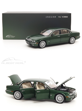 Almost Real 1:18 捷豹XJ6 X350 Jaguar 赛道绿 合金全开汽车模型