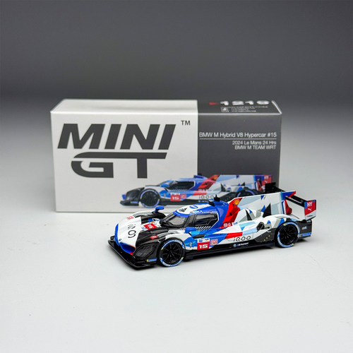 MINIGT 1:64 #1219 宝马 BMW M Hybrid V8勒芒 合金汽车模型