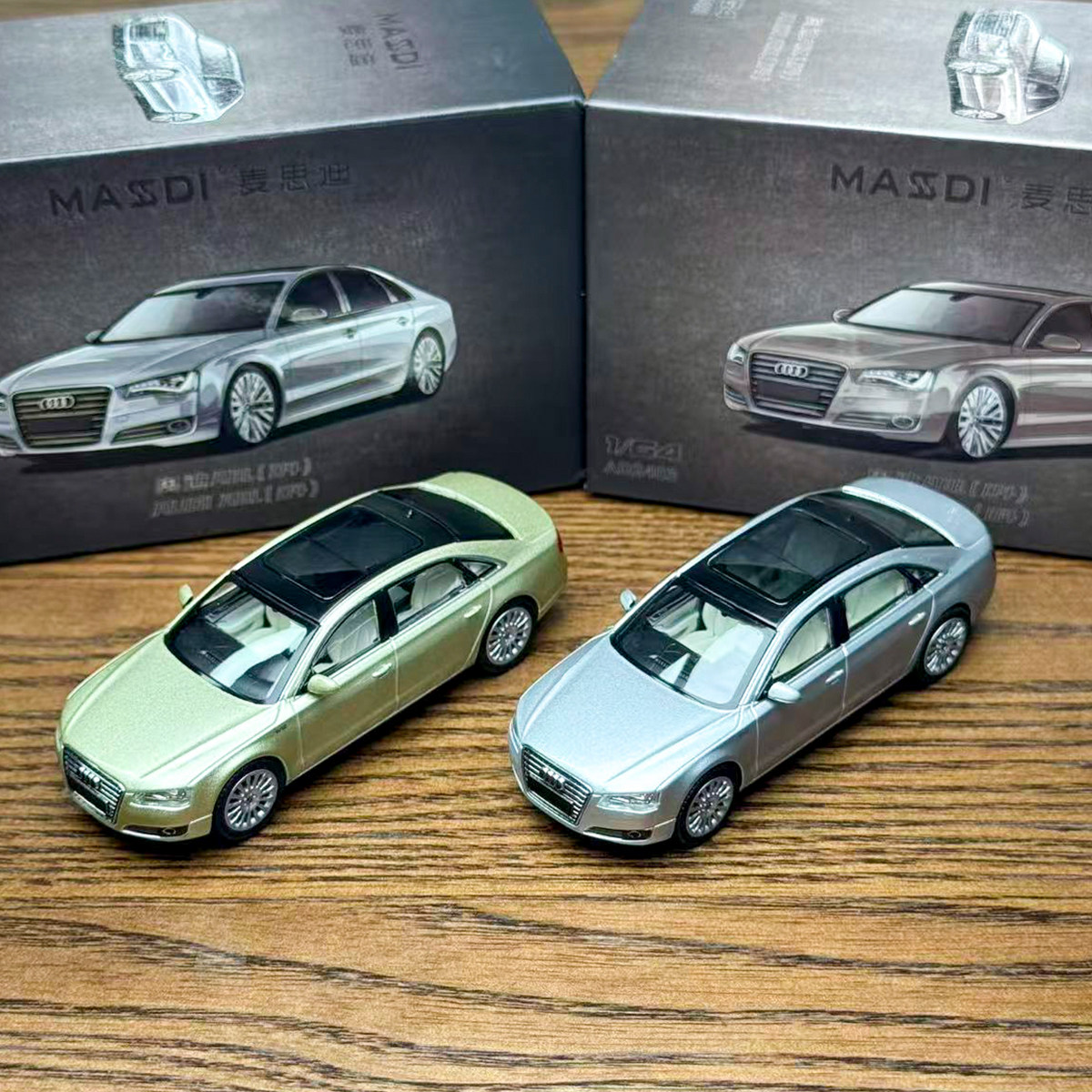 麦思迪164奥迪A8L合金车模