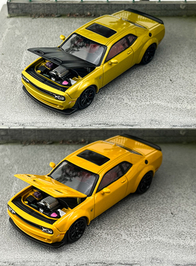 SH 1:64 道奇 Dodge 地狱猫 SRT Hellcat 可开盖 合金汽车模型