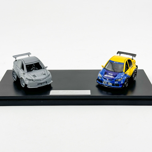YM ERA Q 1:64本田 思域 FD2 SPOOM 蛋车  Q车 树脂汽车模型 摆件