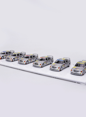 SEEKER 1:64 奔驰190E 2.5-16 EVO  W201仿真合金车模6车 送礼