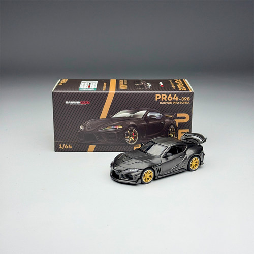 POPRACE  1:64 丰田Supra A90 DarwinPRO达尔文 66G 合金汽车模型