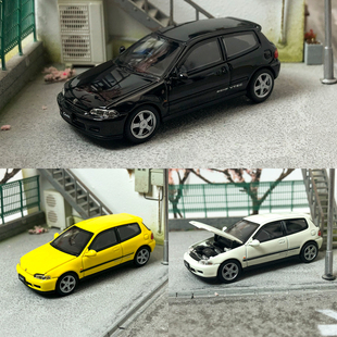 思域Honda Civic EG6 真合金汽车模型 LCD 可开盖