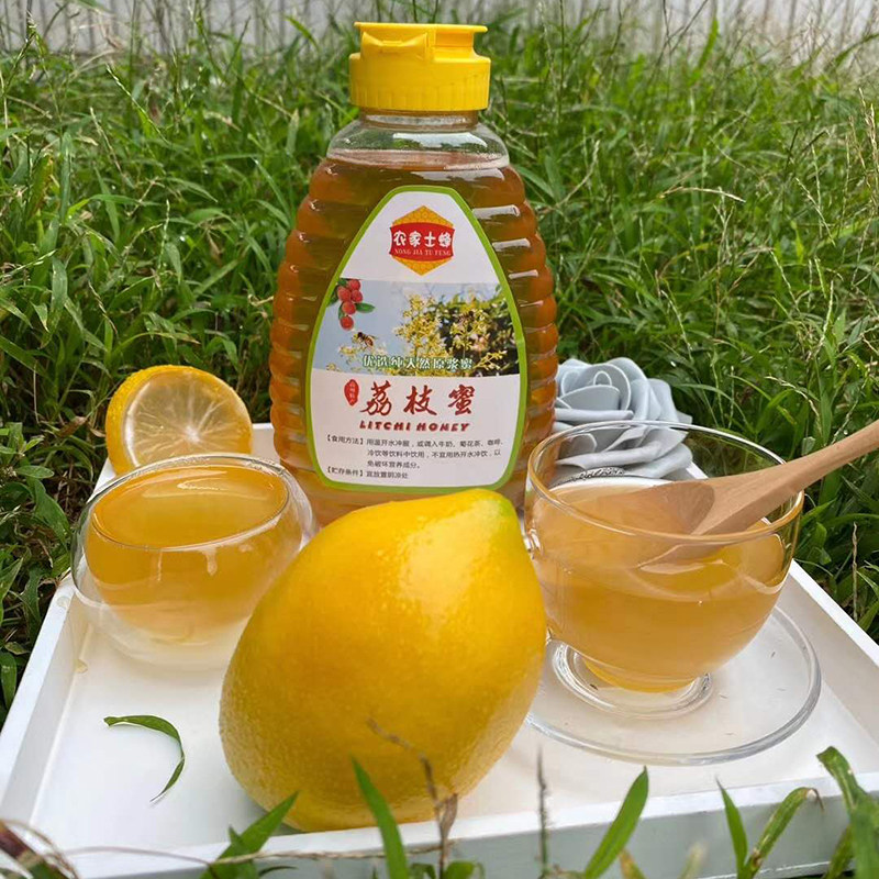 纯正天然农家自产蜂蜜 广东荔枝蜜龙眼蜜 茂名特产0添加包邮