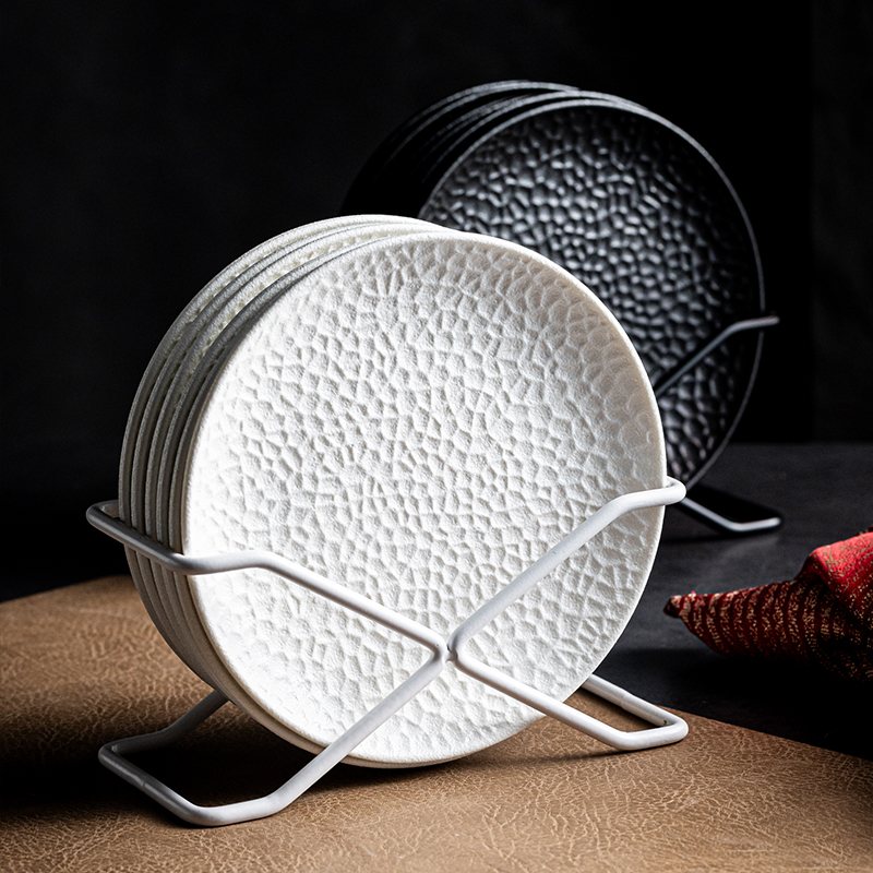 黑白高级感吐骨碟陶瓷碟子套装垃圾渣盘家用小碟盘子小吃盘点心盘