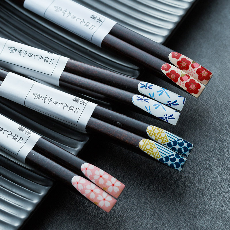 日式创意风天然尖头耐用餐具筷子