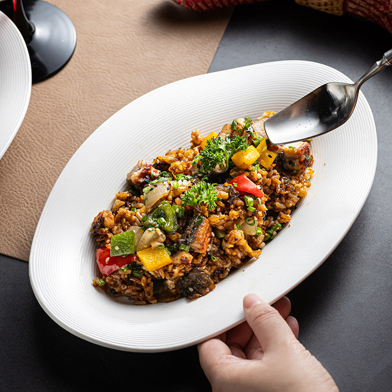 创意陶瓷炒饭菜盘子家用大号蒸鱼盘子2025新款轻奢高颜值高端鱼盘,餐饮具,盘,淘宝优惠券,粉丝福利购,淘宝优惠卷