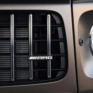 适用奔驰中网AMG标G级W464G63G350dG500GT竖条中网标志车标贴改装