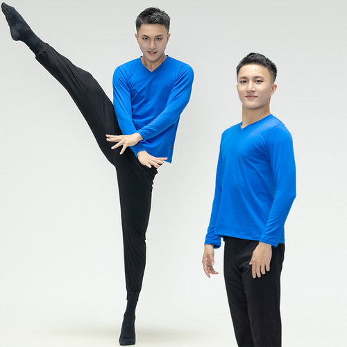 男士舞蹈服纯棉练功艺考形体服服