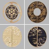 衣柜中式 电视柜金色圆型柜门拉手 半圆拉手现代简约抽屉铝合金明装