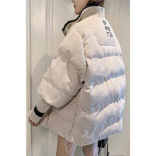 2026新款灯芯绒棉服女短款韩版宽松加厚小棉袄学生面包服冬季外套