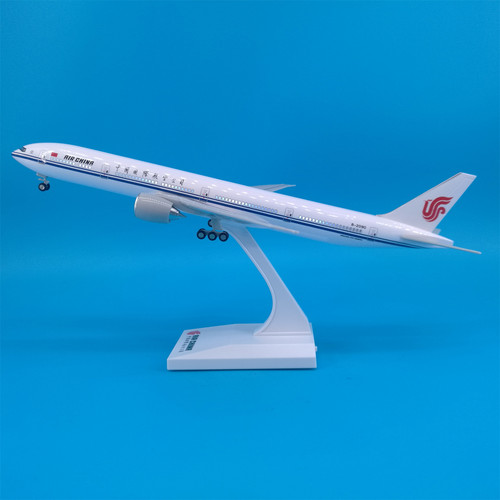 30cm国航B777带灯款飞机模型摆件