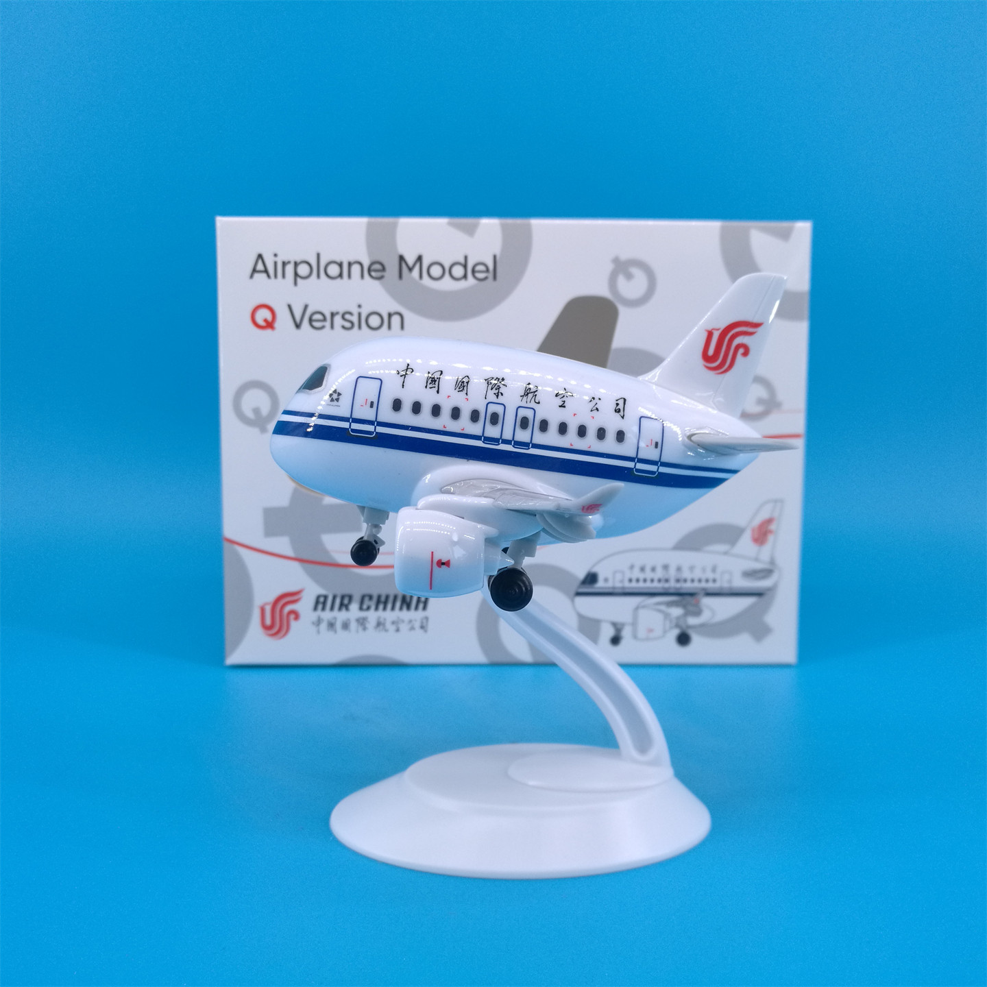 11cm国航C919蛋机飞机模型摆件