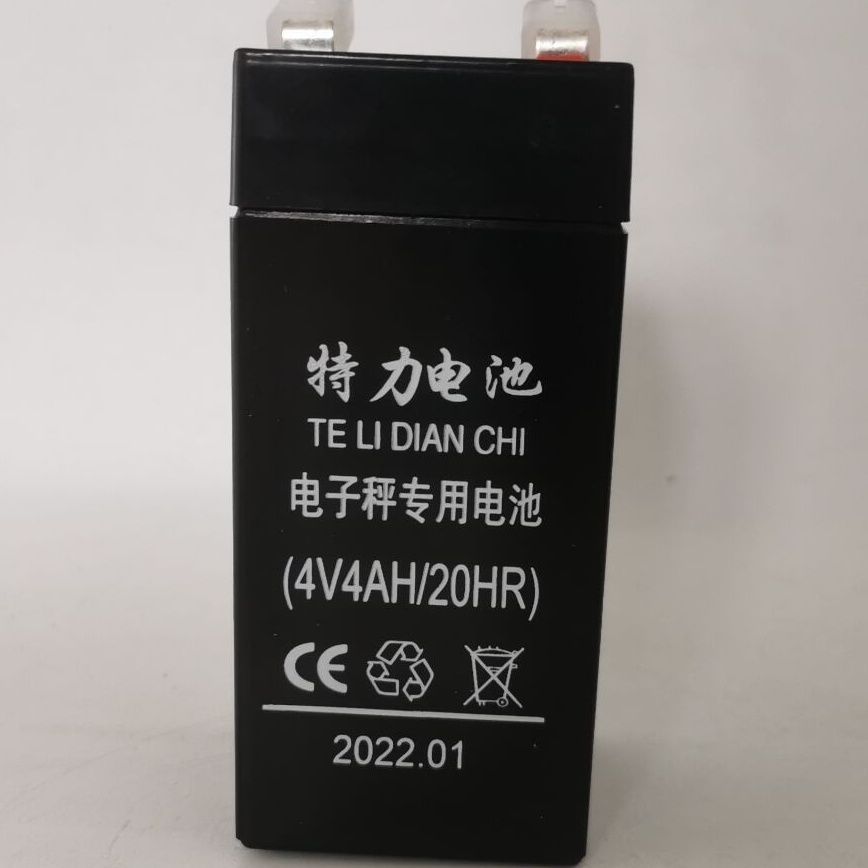 特力蓄电池4V4AH/20HR台秤天平秤电子称专用电瓶电子秤通用可充电图片