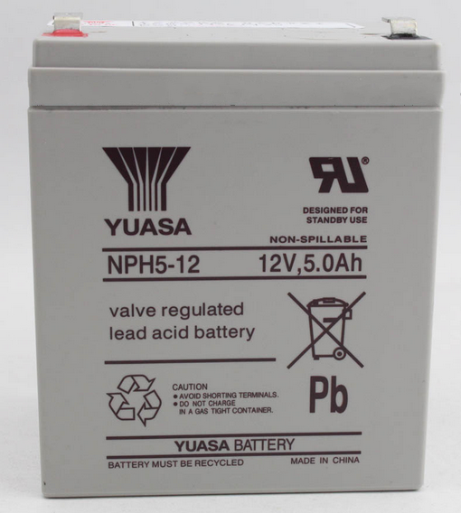 YUASA汤浅NPH5-12医疗 消防 门禁 UPS 铅酸阀控密封蓄电池12V5AH