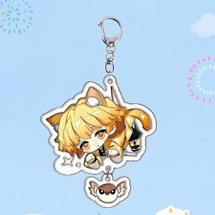 鬼灭之刃亚克力钥匙扣 双面透明挂件胡蝶忍一郎挂饰一件中国风