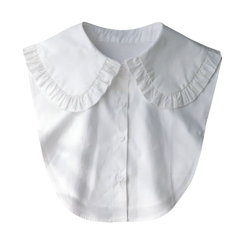 娃娃领假领子2023秋冬荷叶边假衬衣花边衬衫领毛衣打底领翻领￥