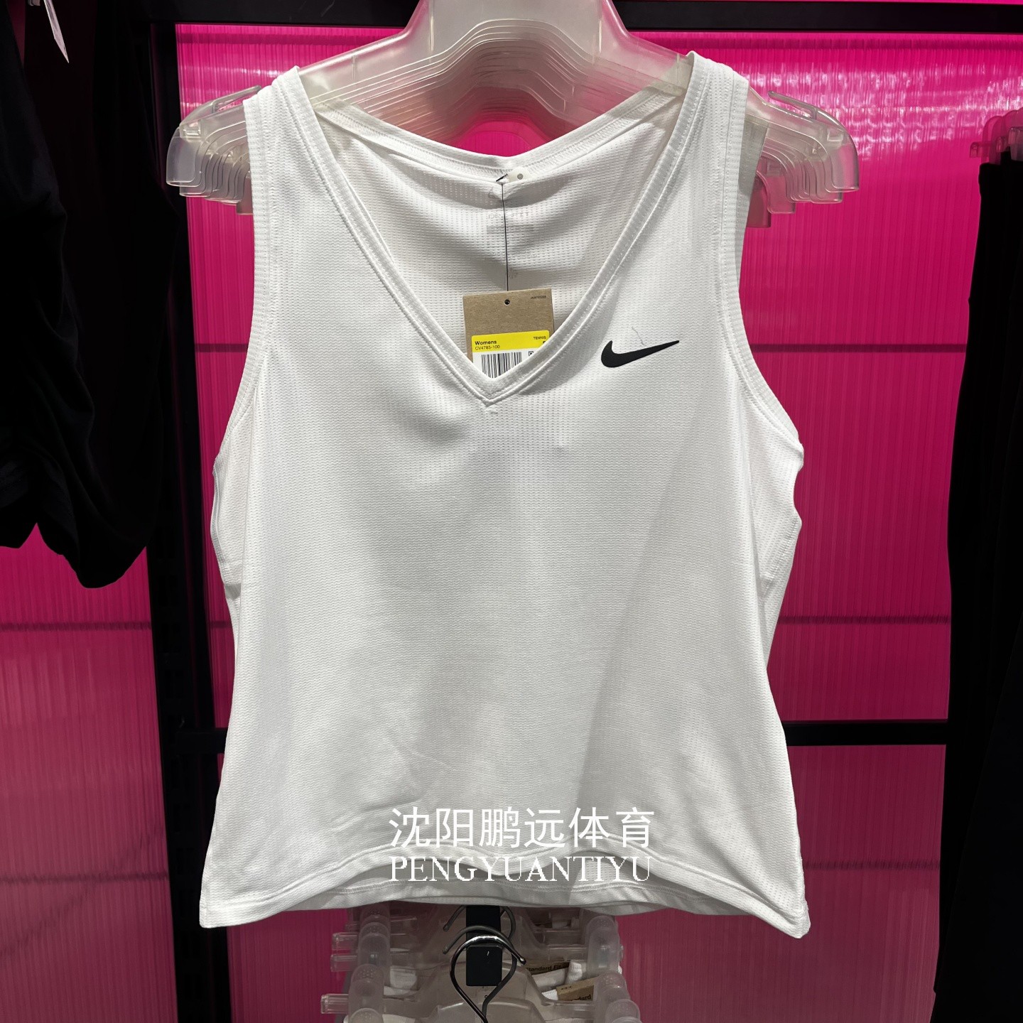 NIKE耐克VICTORY女子夏季网球运动训练V领速干无袖背心CV4785-100