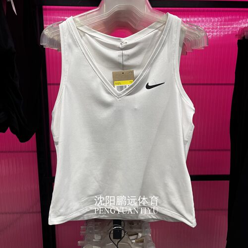 NIKE耐克VICTORY女子夏季网球运动训练V领速干无袖背心CV4785-100