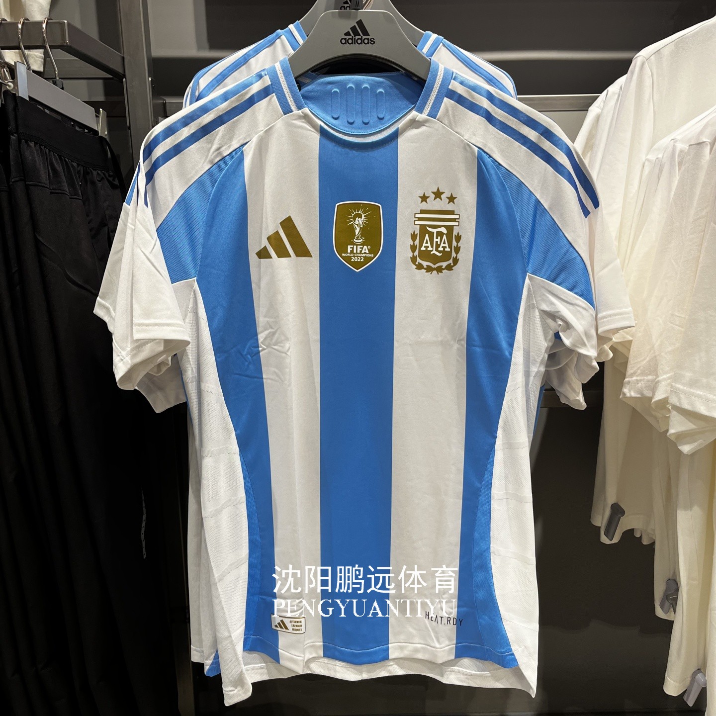 Adidas阿迪达斯AFA H AU JSY D阿根廷队球员版主场足球衣IP8388