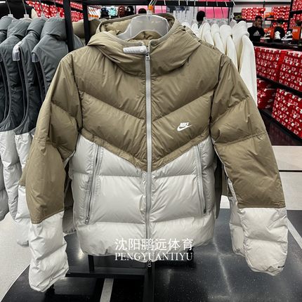 NIKE耐克男子冬季新款运动休闲防风保暖连帽羽绒服外套DV1132-247