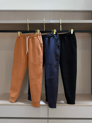 110506卫裤男秋冬款新款加绒美式篮球运动长裤男士休闲宽松束脚裤